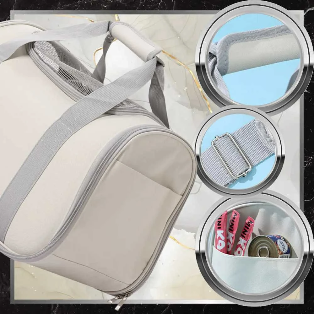 Gyvūnų transportavimo krepšys BAD&BAGS, smėlio spalvos