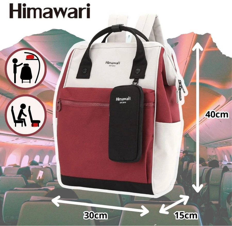 „Himawari“ miesto kuprinė su nešiojamojo kompiuterio skyriumi, poliesterinė RT44