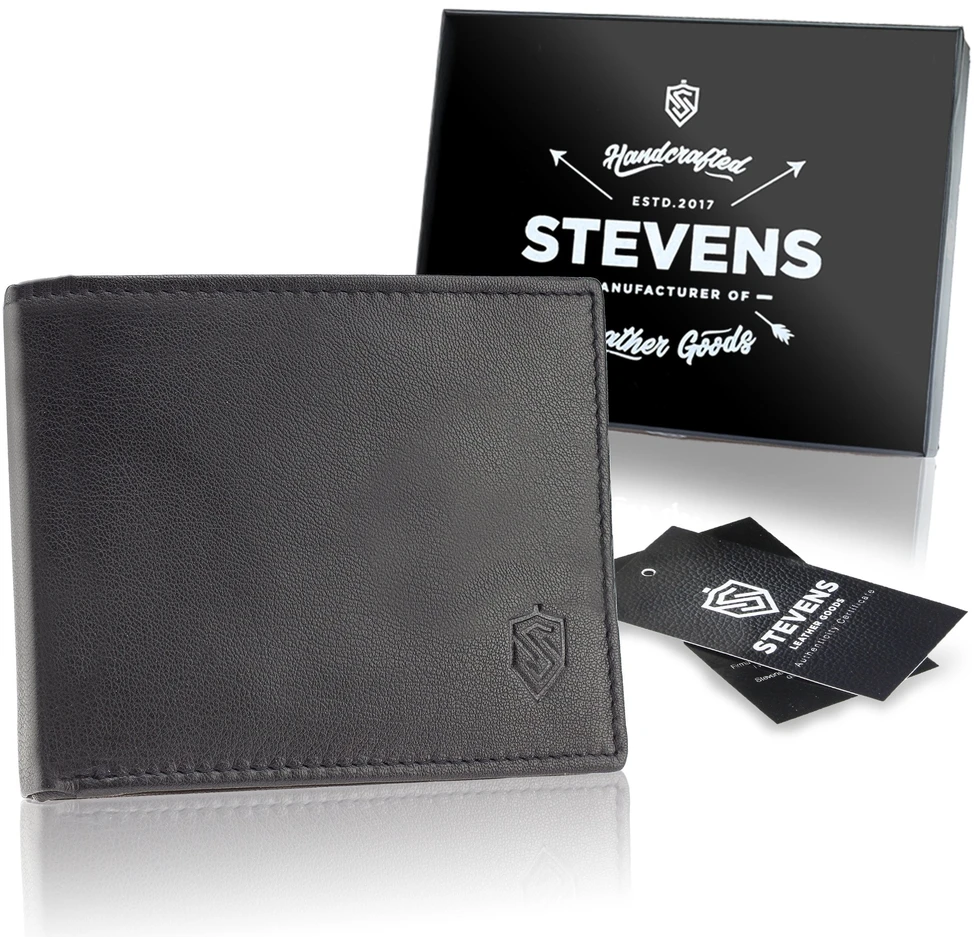Horizontali odinė piniginė vyrams Stevens DP02