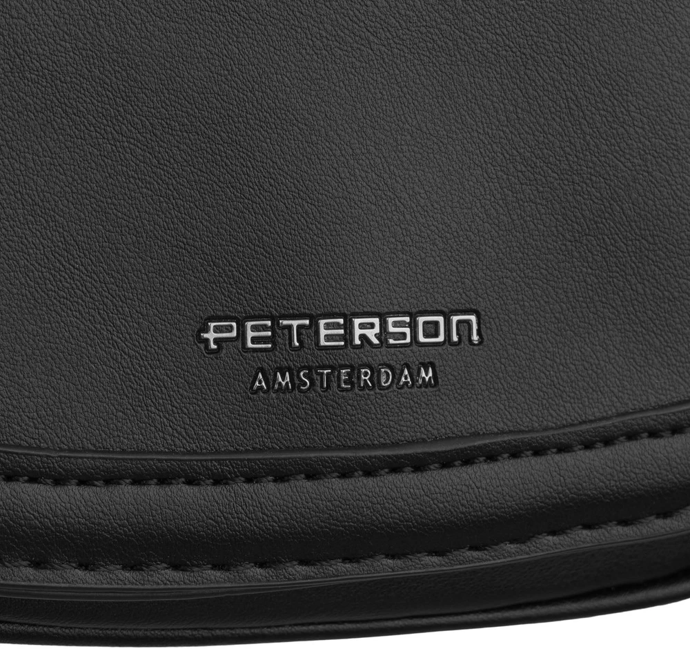 Juoda moteriška eko odos rankinė per petį Peterson M72