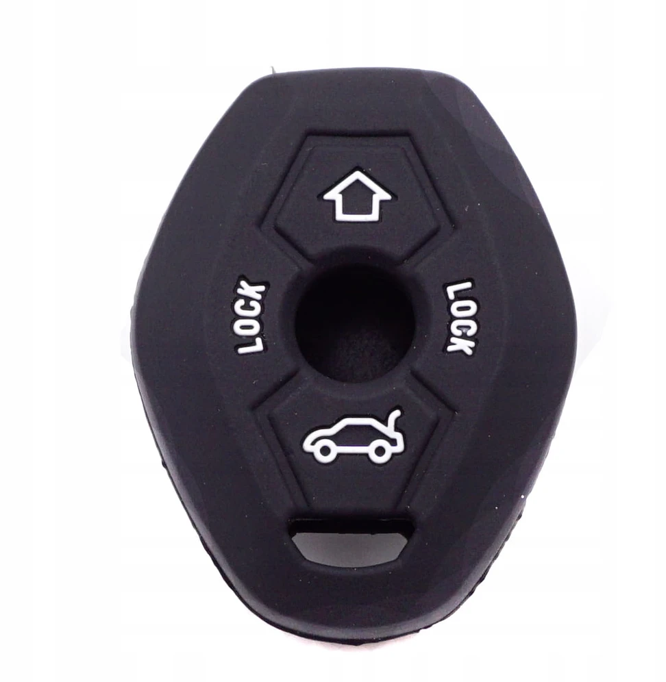 Juodas silikoninis BMW raktelio dėklas E38 E39 E46 A80