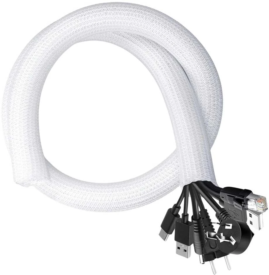 Kabelių maskavimo juosta, 3 m, balta
