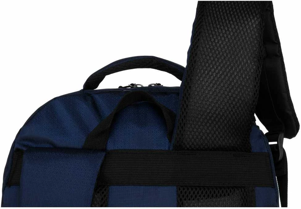 Kelioninė kuprinė, tamsiai mėlyna-juoda, poliesteris