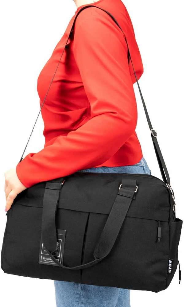 Kelioninė rankinė BAD&BAGS, juoda, kelioninė