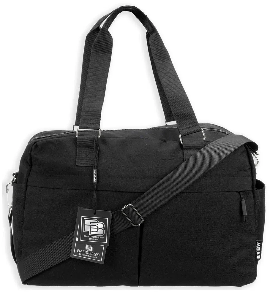 Kelioninė rankinė BAD&BAGS, juoda, kelioninė