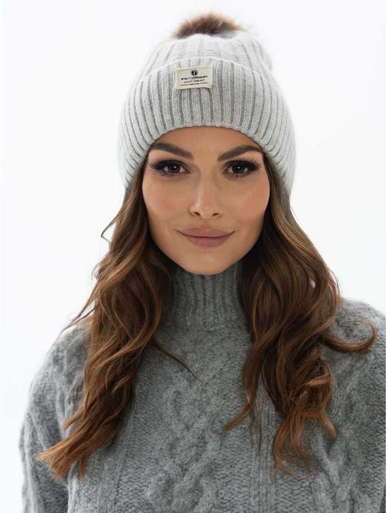 Kepurė moterims Peterson, pilka K84