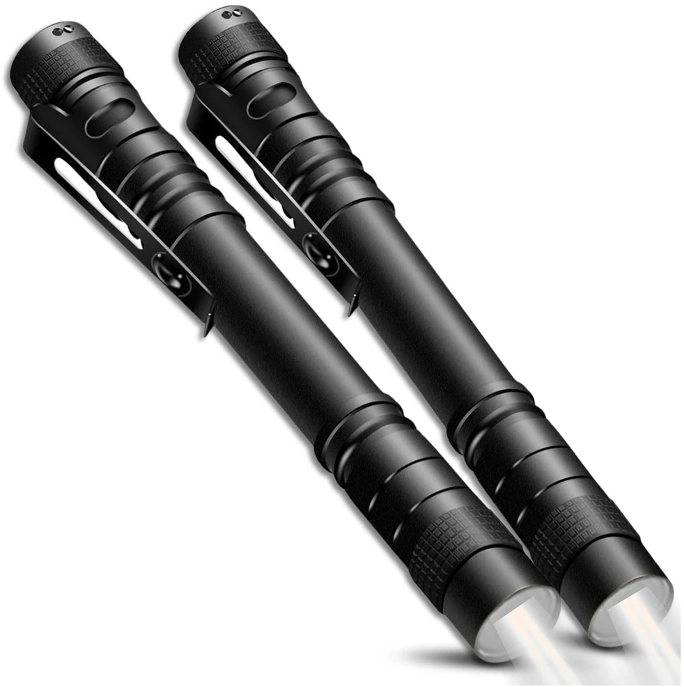 Kišeninis LED žibintuvėlis juodas aliuminis XPE (2 vnt.) Z11