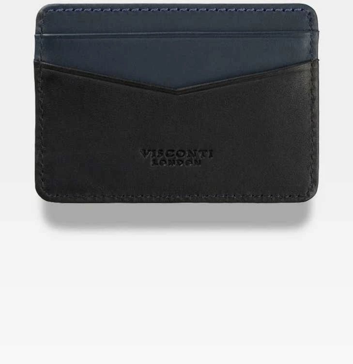 Kortelių dėklas vyrams Visconti L40, juodas