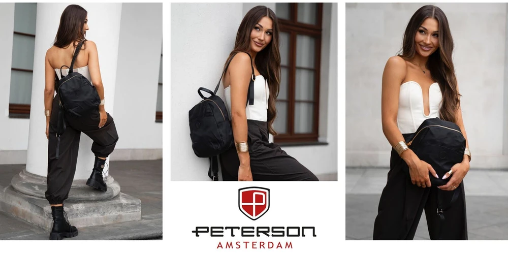 Kuprinė moterims Peterson, juoda K46