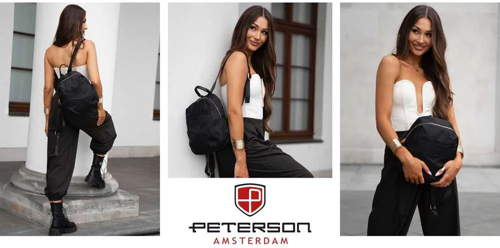 Kuprinė moterims Peterson, juoda K46