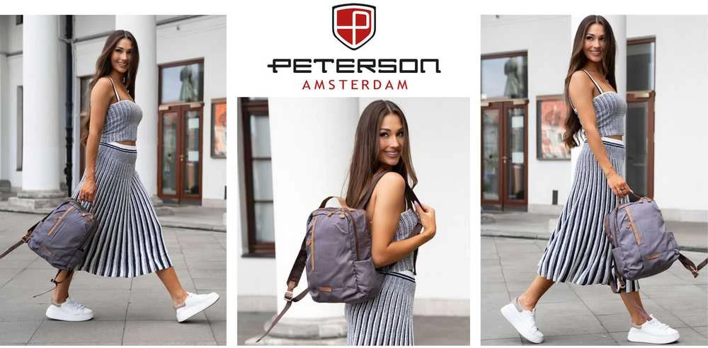 Kuprinė moterims Peterson, pilka K38