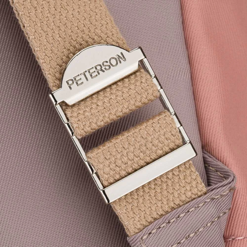 Kuprinė moterims Peterson, rožinė pilka K62