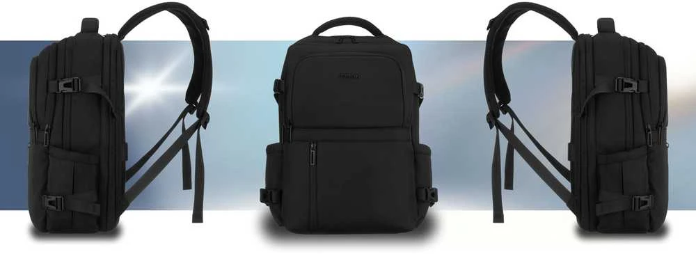 Kuprinė unisex Peterson, juoda K19