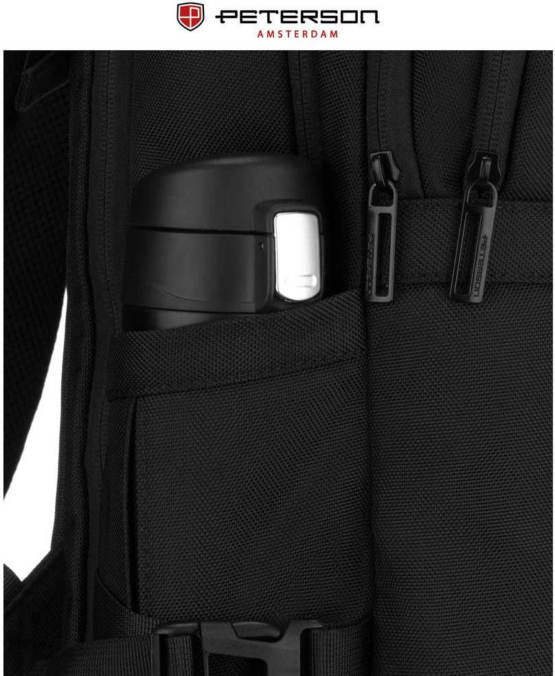 Kuprinė unisex Peterson, juoda K19
