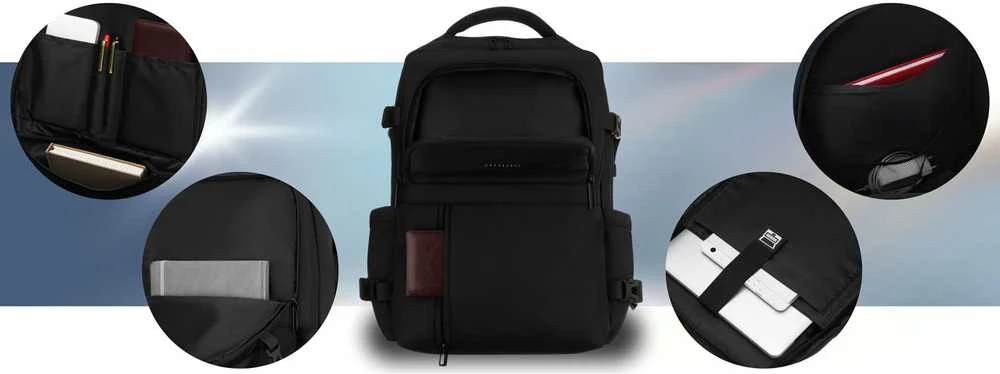 Kuprinė unisex Peterson, juoda K19