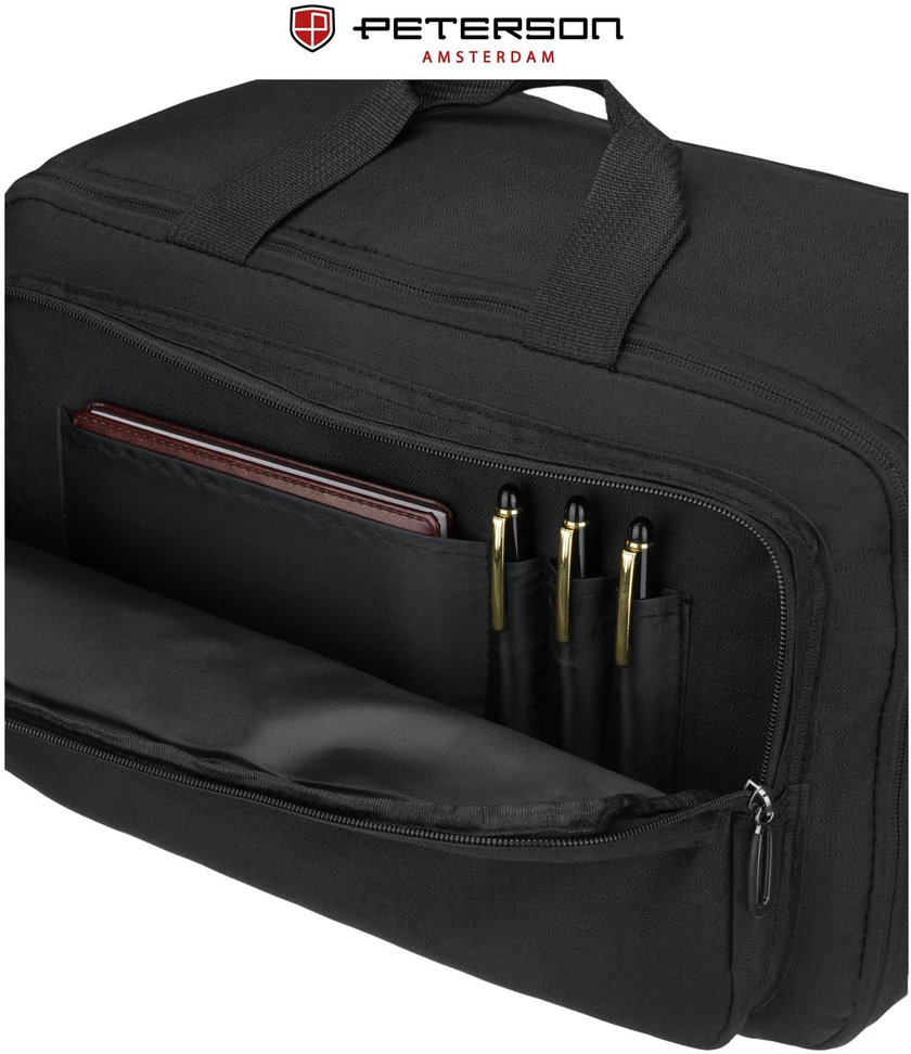 Kuprinė unisex Peterson, juoda K23