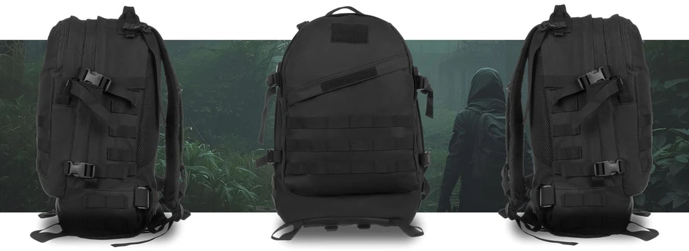 Kuprinė unisex Peterson, juoda K27