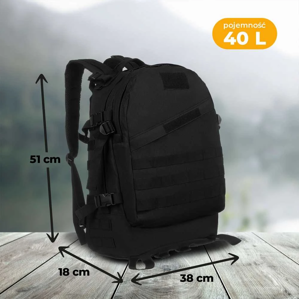 Kuprinė unisex Peterson, juoda K27