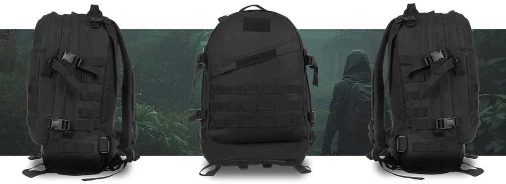 Kuprinė unisex Peterson, juoda K27