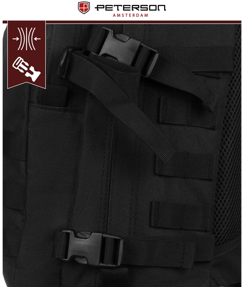 Kuprinė unisex Peterson, juoda K27