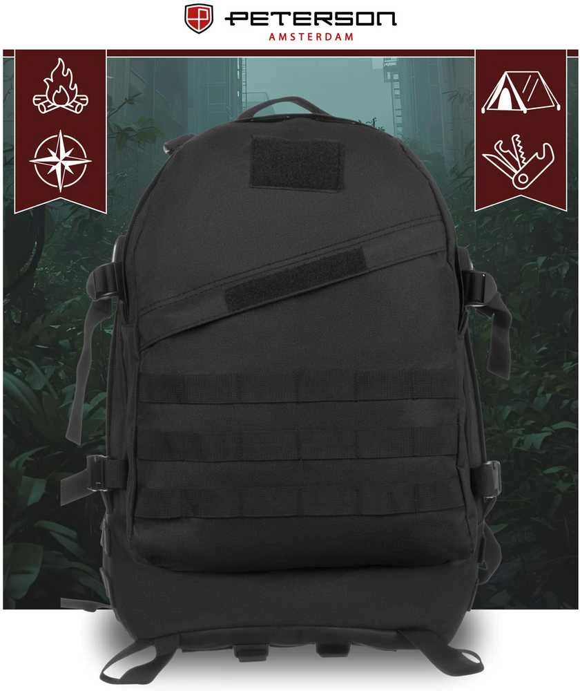 Kuprinė unisex Peterson, juoda K27