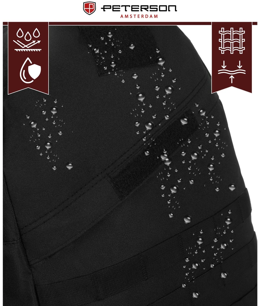 Kuprinė unisex Peterson, juoda K27