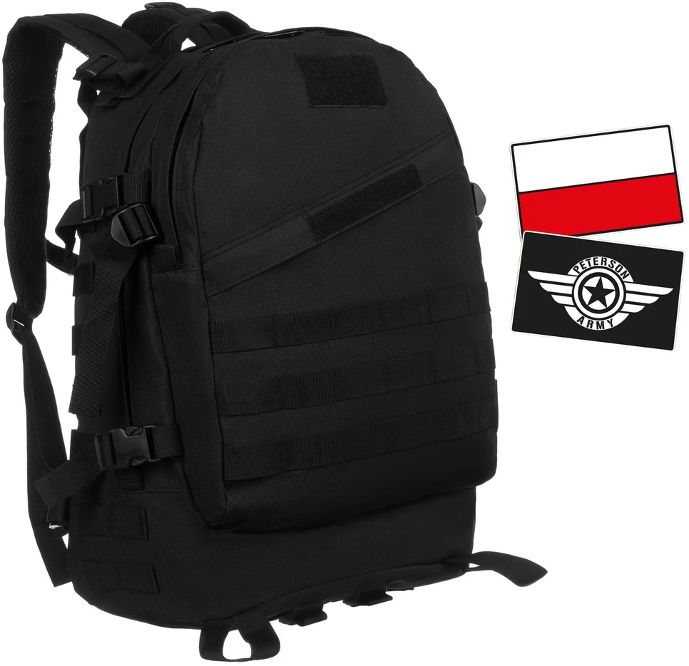 Kuprinė unisex Peterson, juoda K27