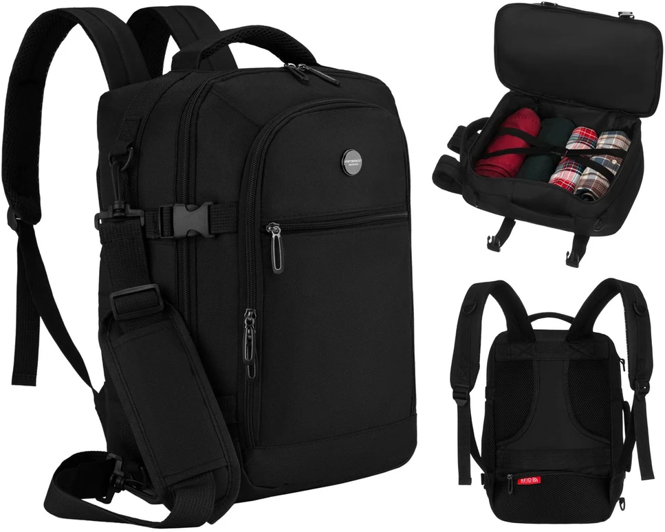Kuprinė unisex Peterson, juoda K49