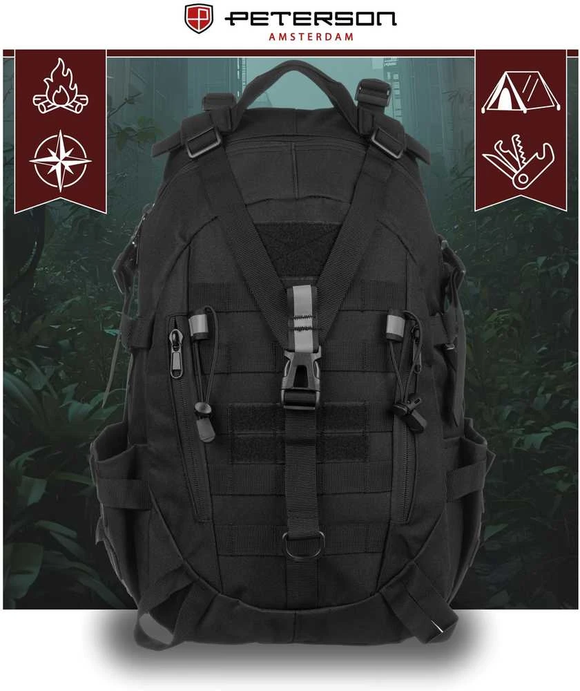 Kuprinė vyrams Peterson, juoda K26