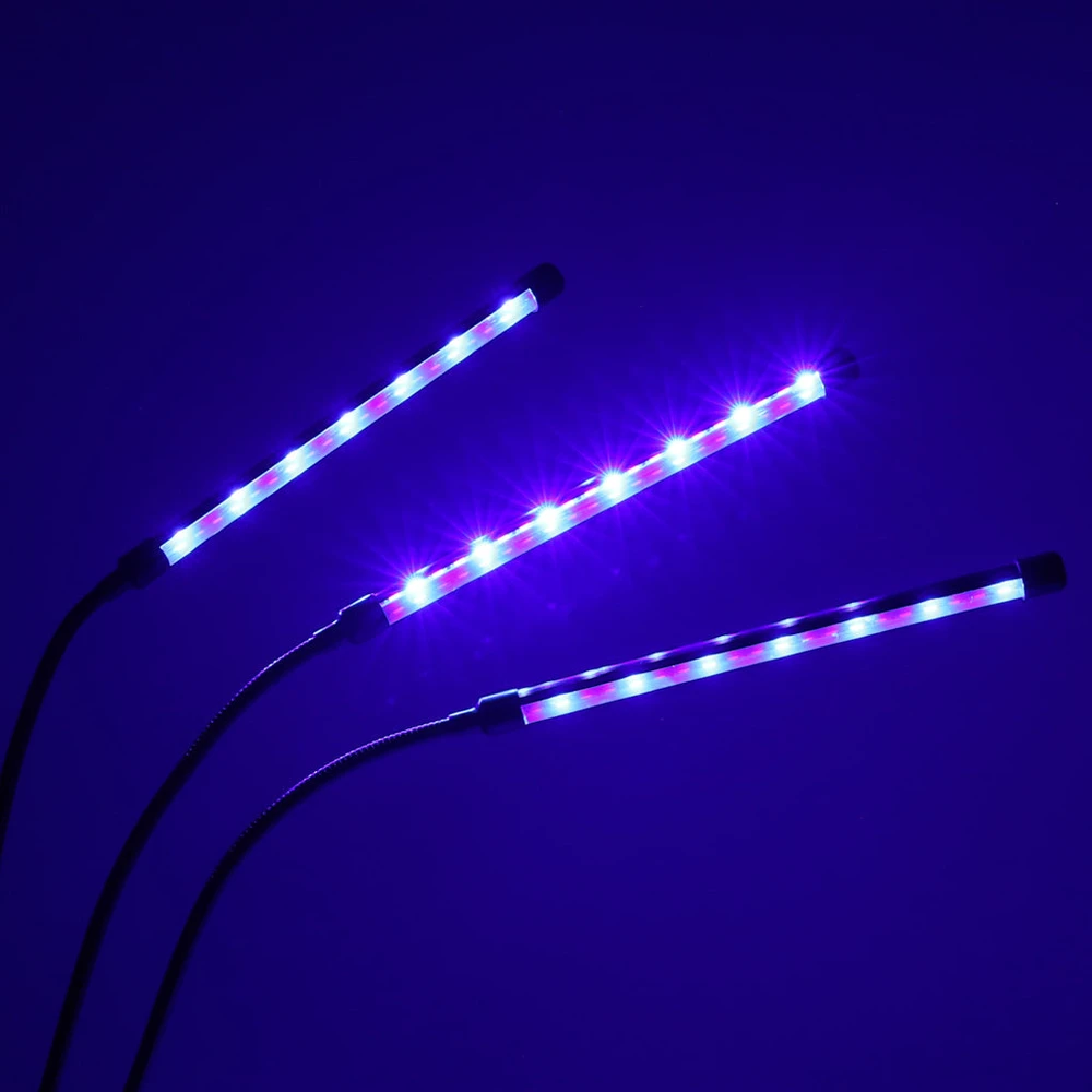 LED augalų auginimo lempa su 3 lemputėmis