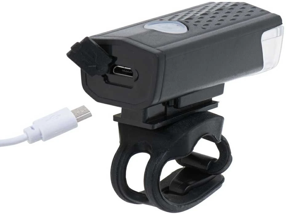 LED dviračio žibintų rinkinys RALLEX, priekinis ir galinis, USB įkrovimas