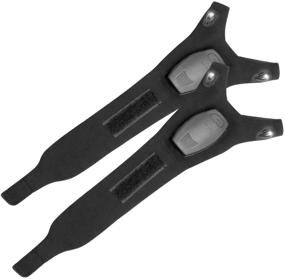 LED žibintuvėlio pirštinės, juodos, USB, 2 vnt. TP91