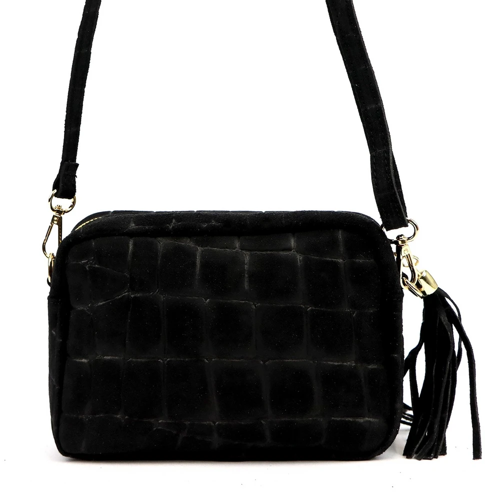 Maža odinė rankinė Luka 20-030 CROCO AUKSAS