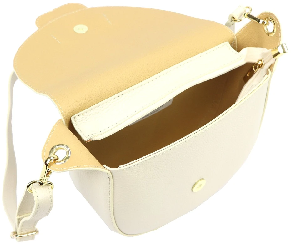 Vera Pelle Torebka Damska Listonoszka Skóra Naturalna Mała Crossbody
