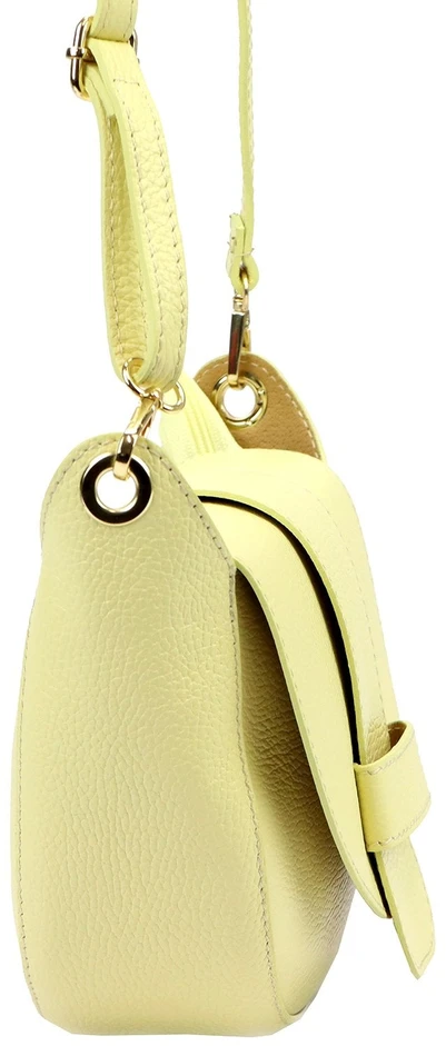Vera Pelle Torebka Damska Listonoszka Skóra Naturalna Mała Crossbody