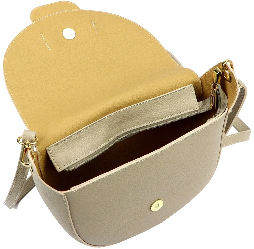Vera Pelle Torebka Damska Listonoszka Skóra Naturalna Mała Crossbody