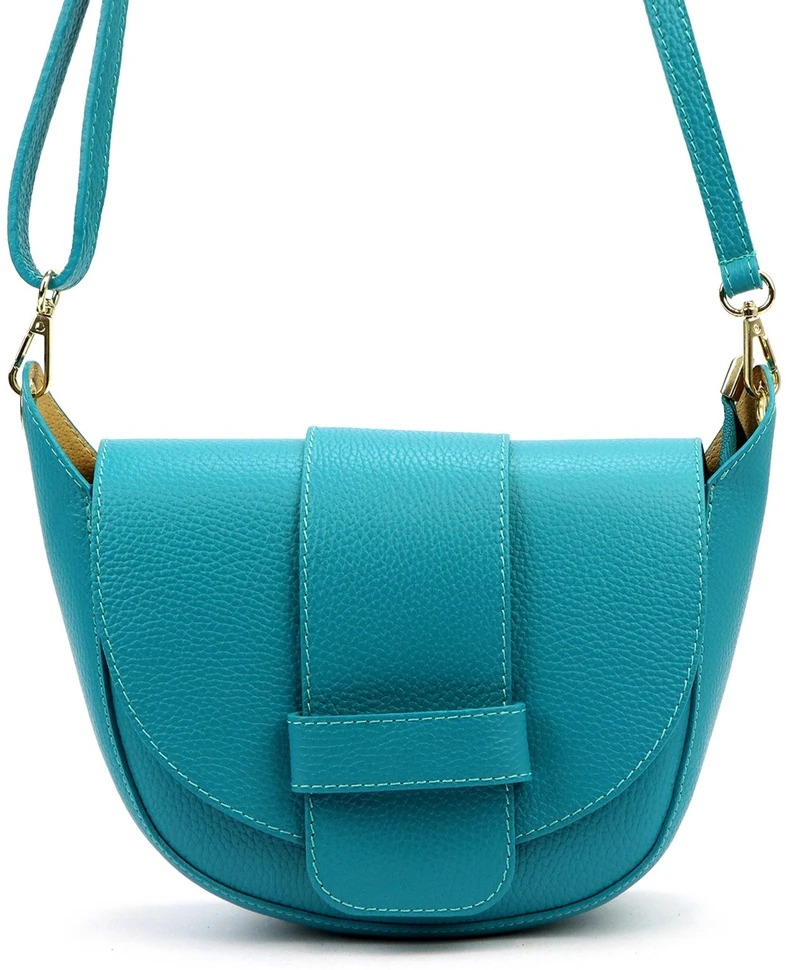 Vera Pelle Torebka Damska Listonoszka Skóra Naturalna Mała Crossbody