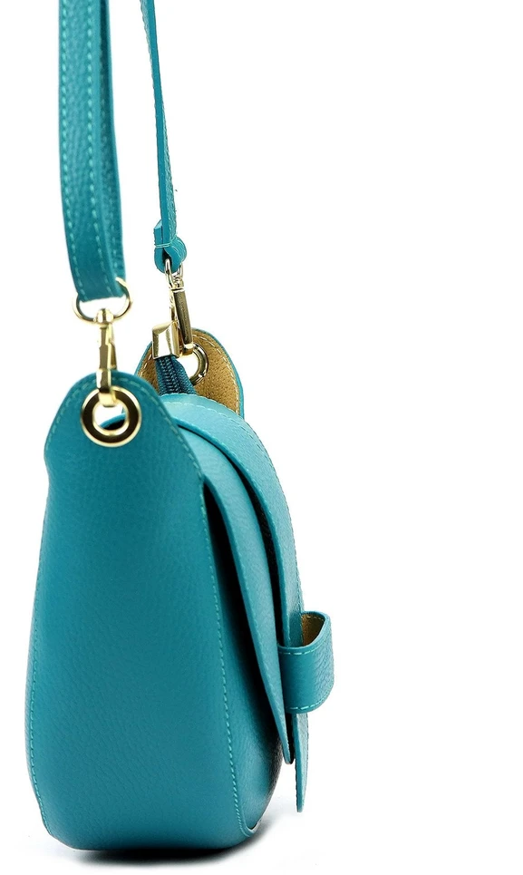 Vera Pelle Torebka Damska Listonoszka Skóra Naturalna Mała Crossbody