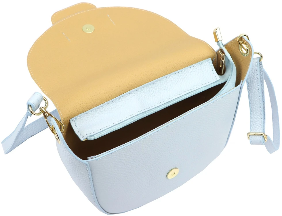 Vera Pelle Torebka Damska Listonoszka Skóra Naturalna Mała Crossbody