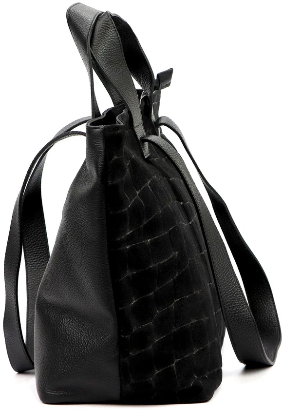 Didelė odinė A4 shopper'ė Luka 25-077 CROCO