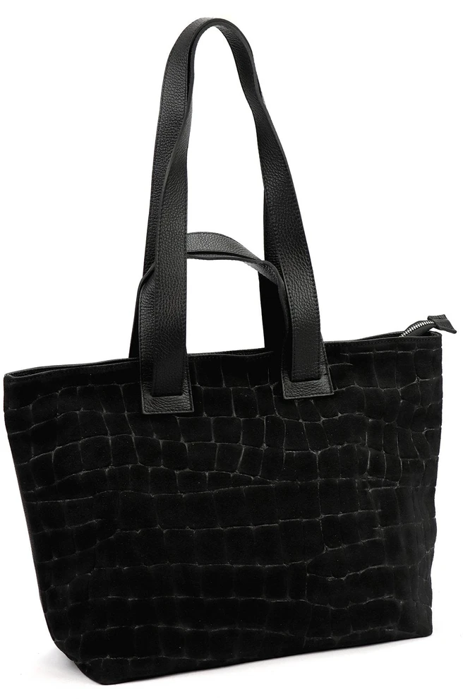 Didelė odinė A4 shopper'ė Luka 25-077 CROCO