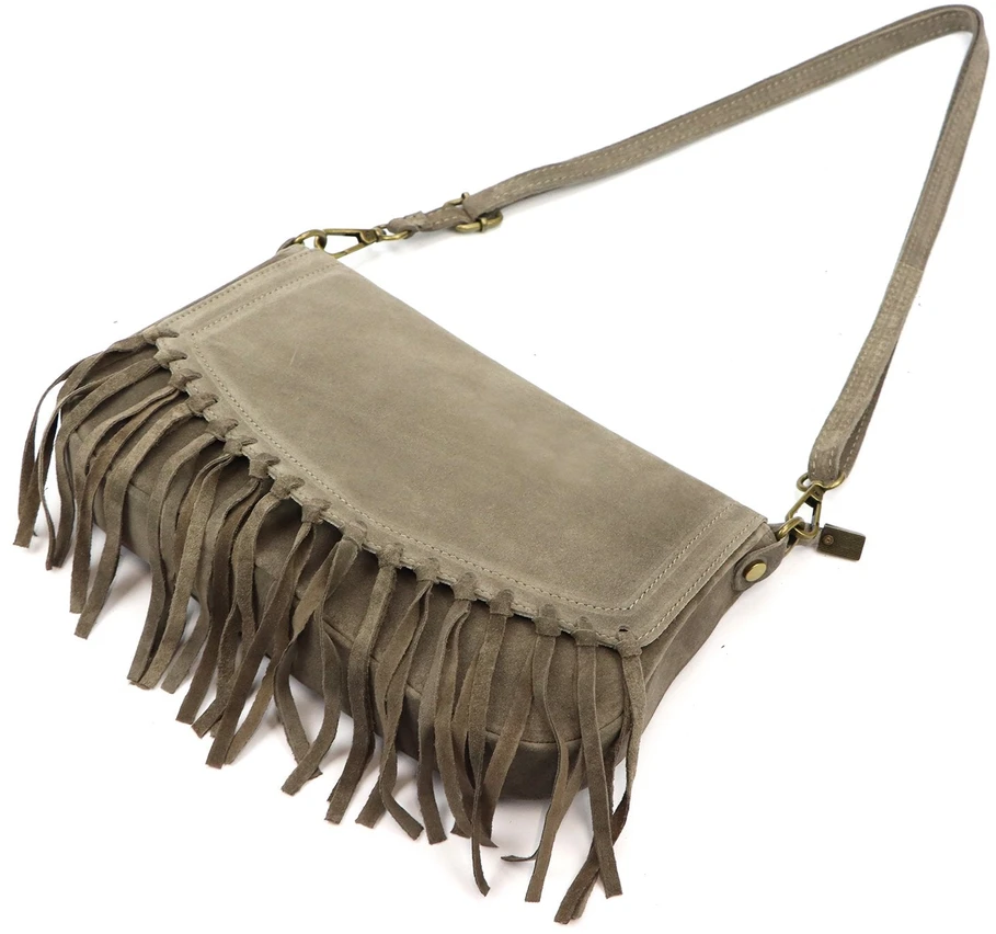 Luka 25-086 taupe natūralios odos rankinė