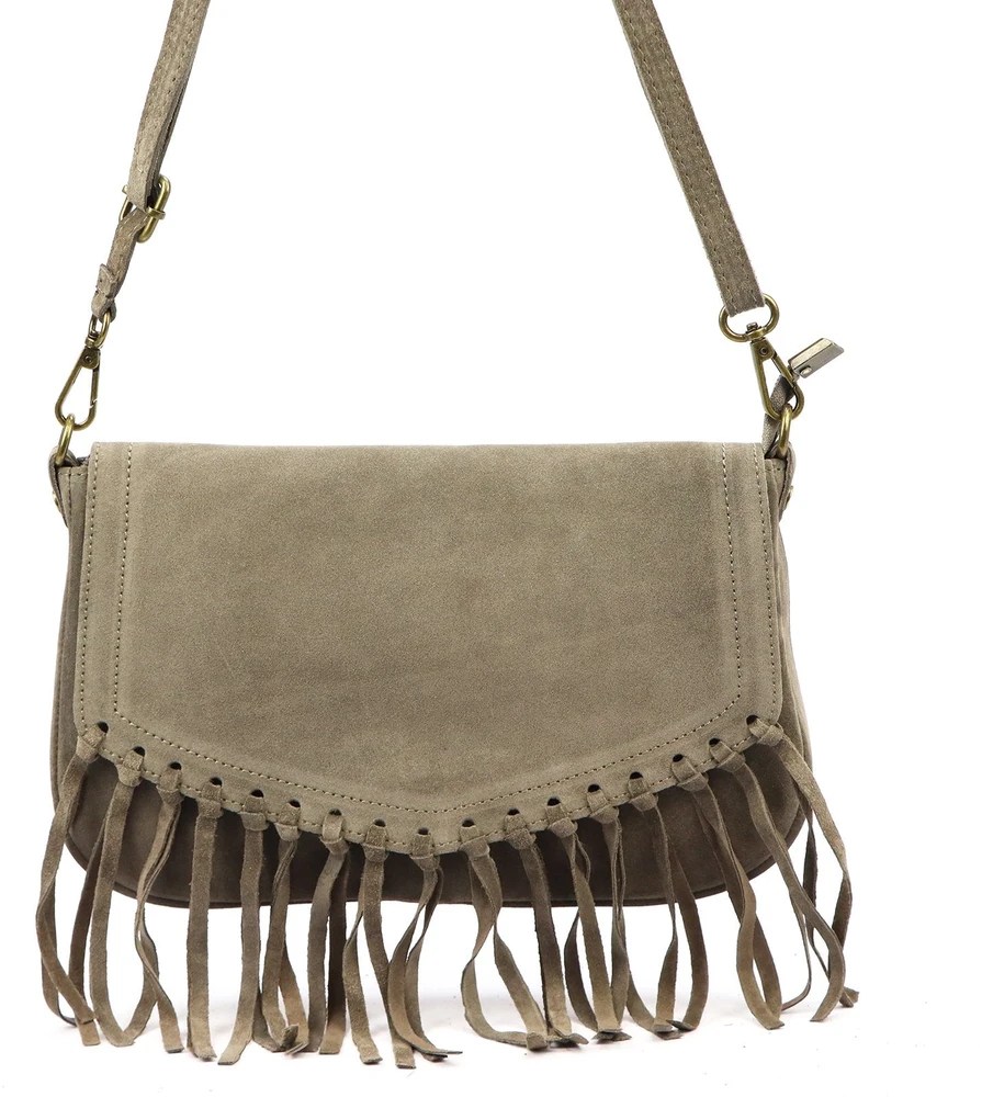 Luka 25-086 taupe natūralios odos rankinė