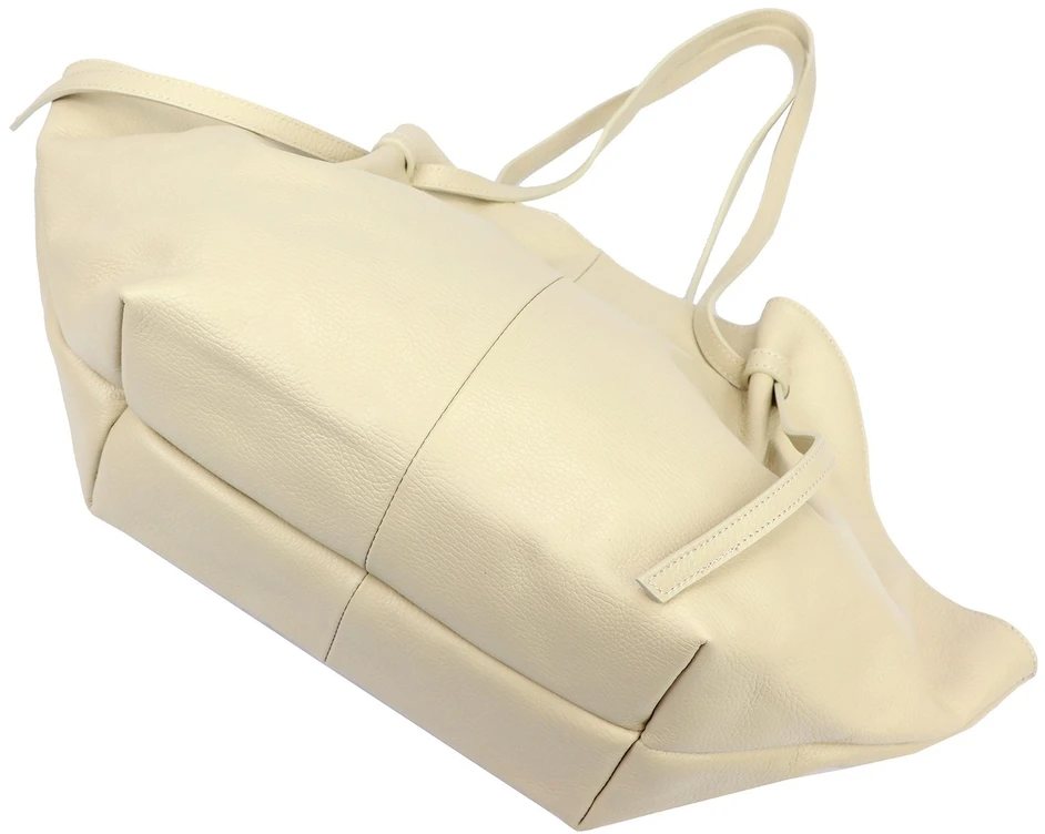 Vera Pelle damska shopperbag skóra naturalna minkšta duża torebka na ramię