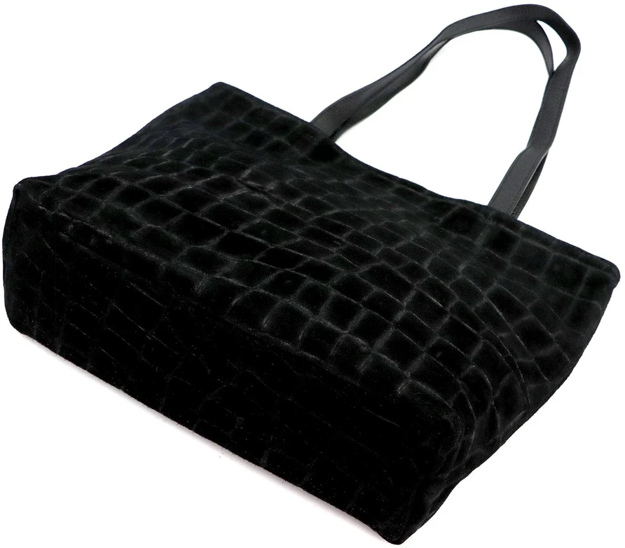 Skórzana torebka na ramię Luka 26-158 CROCO DOUBLE A4
