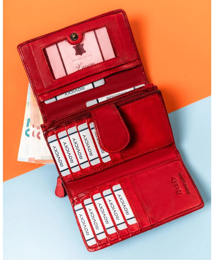 Madinga moteriška piniginė „Rovicky“ su duomenų apsauga (RFID) ST6
