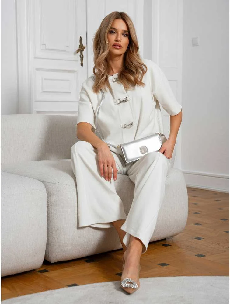 Maža elegantiška rankinė Rovicky, sidabrinė R01
