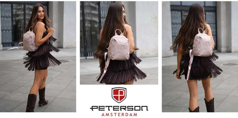 Maža kuprinė moterims Peterson, rožinė K44