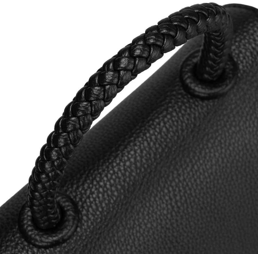 Maža moteriška „Peterson“ crossbody rankinė iš ekologiškos odos, juoda