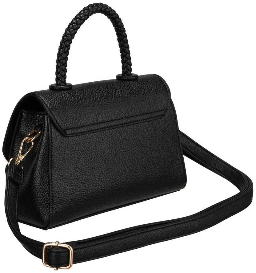 Maža moteriška „Peterson“ crossbody rankinė iš ekologiškos odos, juoda